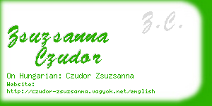 zsuzsanna czudor business card